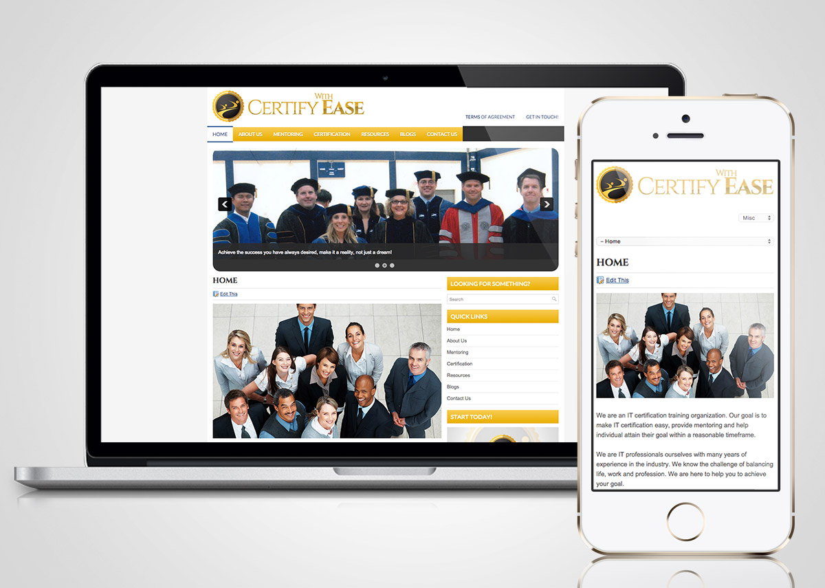 Thiercae website design sample
