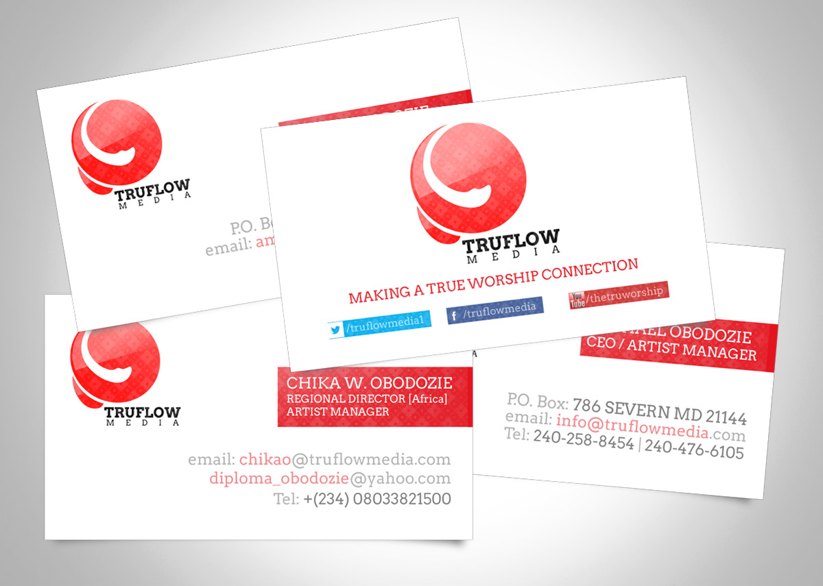 Thiercae business card design sample