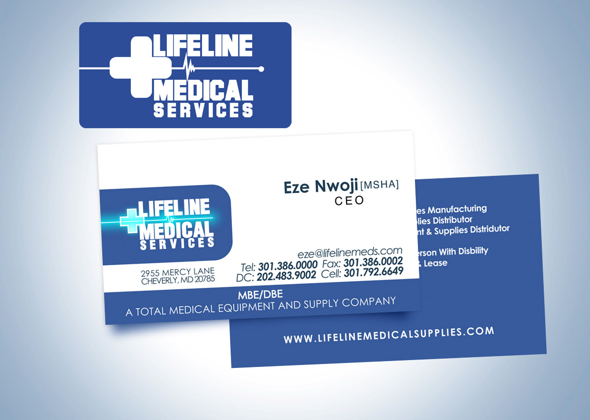 Thiercae business card design sample